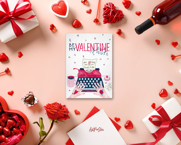Love Letter Be My Valentine Customized Greeting Card