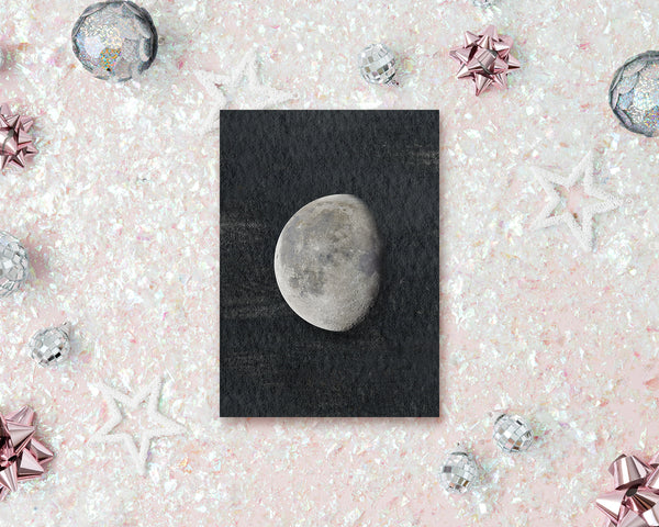 Waning Gibbous Moon Phases Customizable Greeting Card