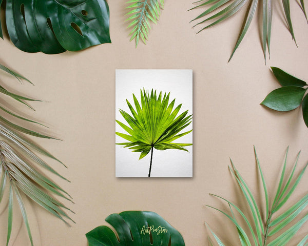 Green Palm Leaf Watercolor Botanical Garden Customized Greeting Card