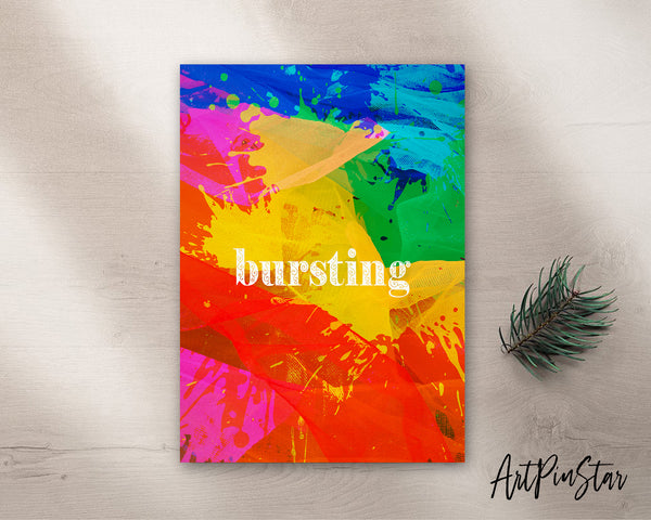 Bursting Artwork Greeting Cards Personalized Art Prints Posters