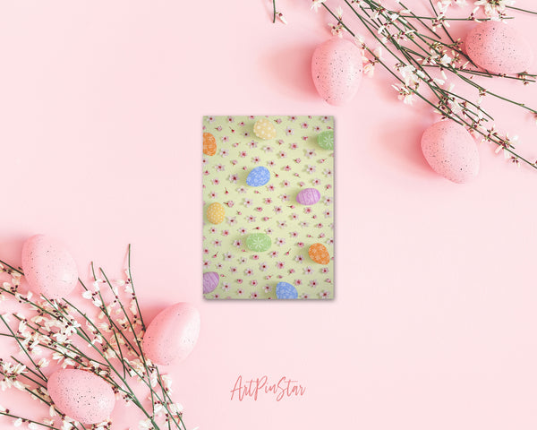 Easter Eggs Spring Flower Customized Greeting Card
