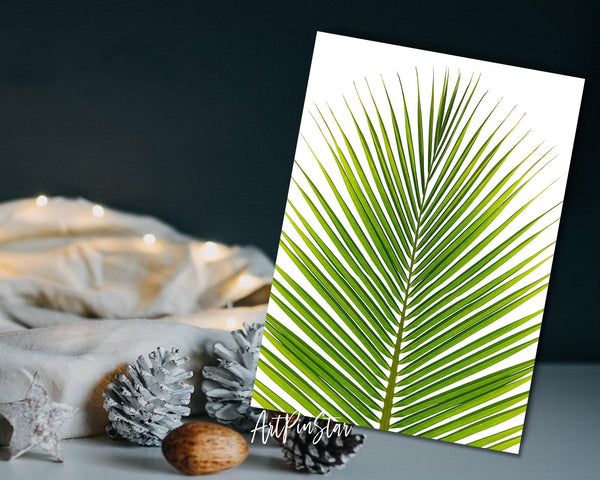 The Coconut Palm Leaves Botanical Garden Customized Greeting Card