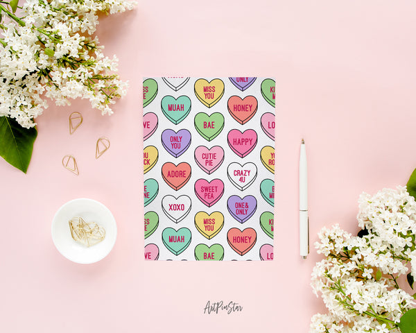Valentine’s Day Sweets Heart Candy Customized Greeting Card