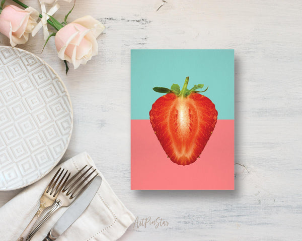 Pear Slice in Half Food Customized Gift Cards