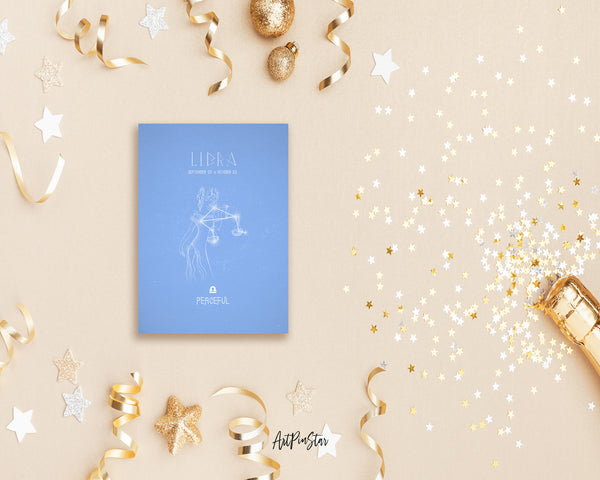 Astrology Libra Prediction Yearly Horoscope Art Customized Gift Cards