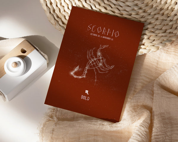 Astrology Scorpio Prediction Yearly Horoscope Art Customized Gift Cards