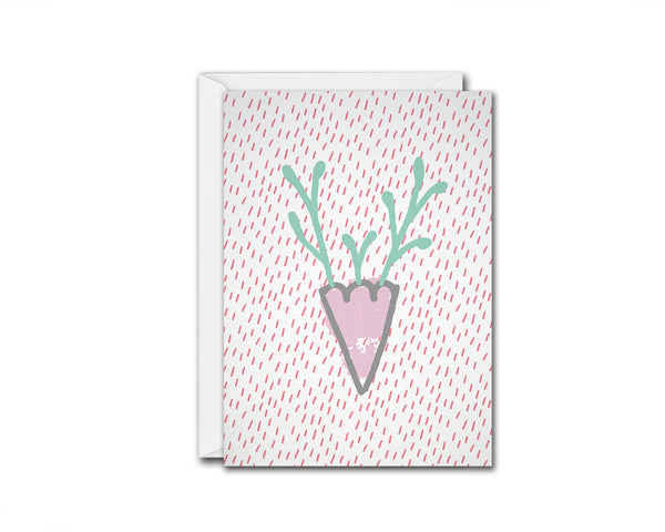Alphabet Forest Letter V Animal Monogram Note Cards