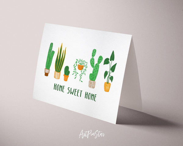Home Sweet Home Botanical Garden Customized Greeting Card