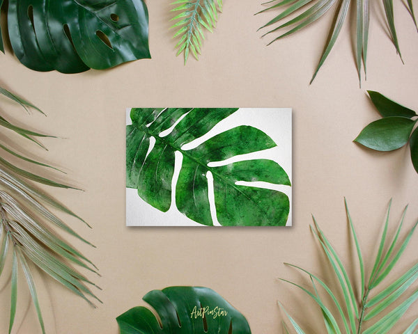 Tropical palm leaf Botanical Garden Customized Greeting Card