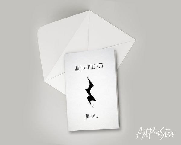 Just a little note to say Crotchet Rest Crotchet Rest Music Gift Ideas Customizable Greeting Card