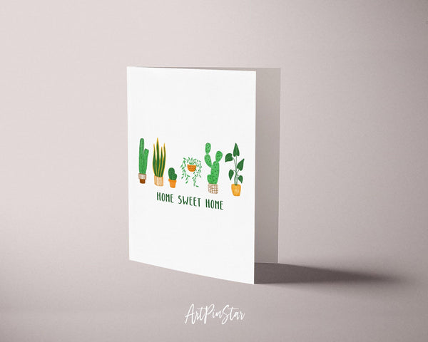 Home Sweet Home Botanical Garden Customized Greeting Card