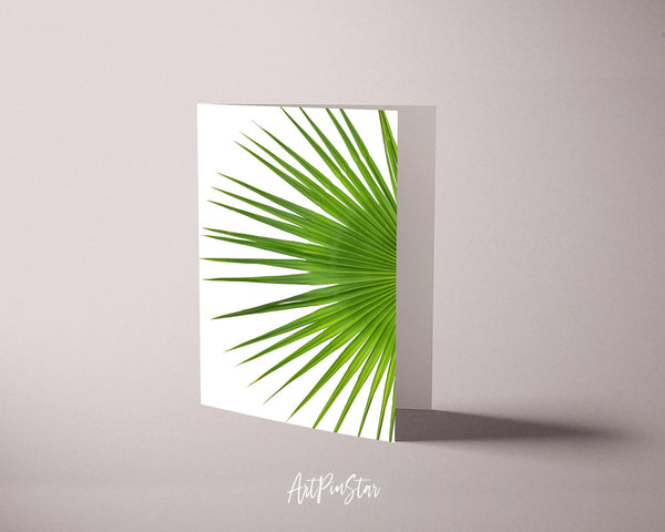 Palm Leaf Botanical Garden Customized Greeting Card