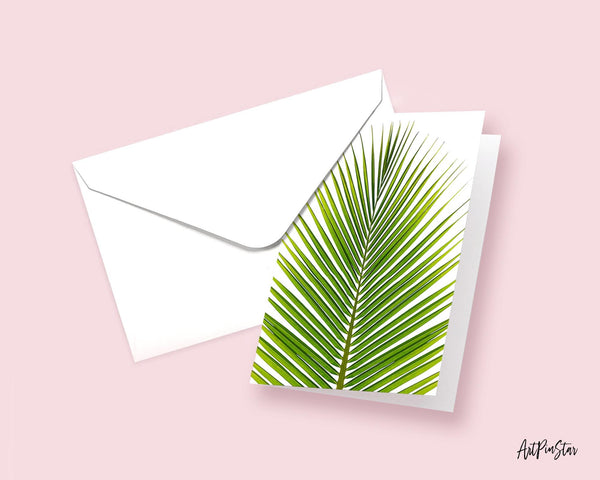 The Coconut Palm Leaves Botanical Garden Customized Greeting Card