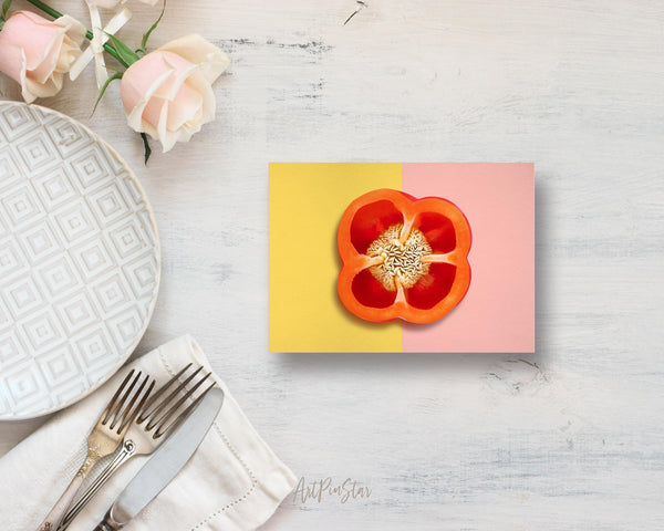 Apple Slice in Half Food Customized Gift Cards