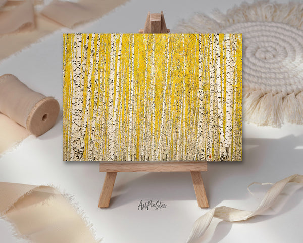 Autumn Birch Forest Landscape Custom Greeting Cards