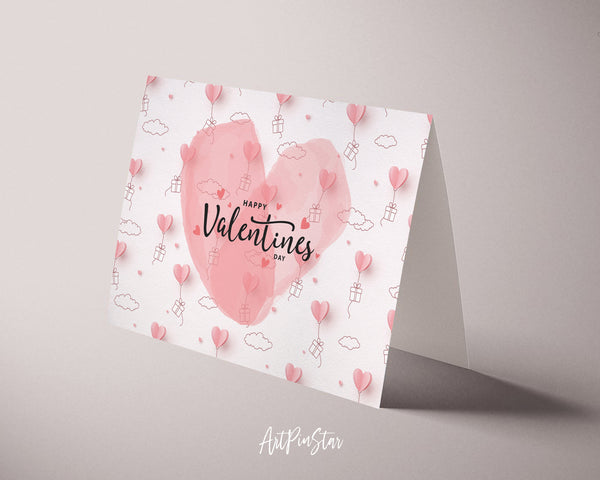 Valentine's Day Heart Customized Greeting Card