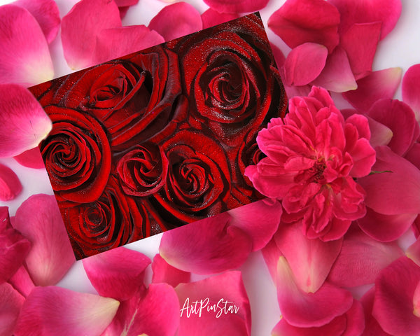 Roses Flower Photo Art Customized Gift Cards
