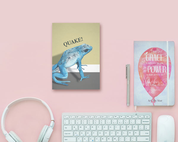 Quake Frog Animal Greeting Cards