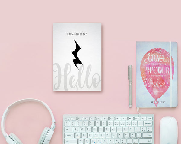 Just a note to say Hello Crotchet Rest Crotchet Rest Music Gift Ideas Customizable Greeting Card
