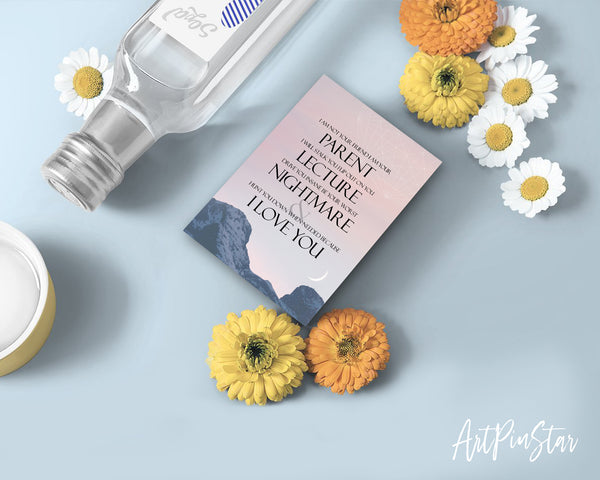 I am not your friend I am your parent Funny Quote Customized Greeting Cards