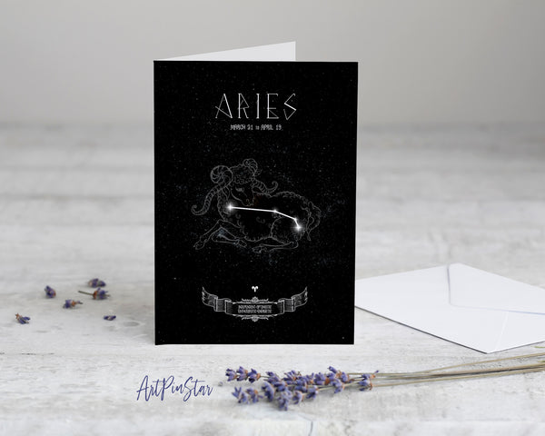 Astrology Aries Prediction Yearly Art Horoscope Customized Gift Cards