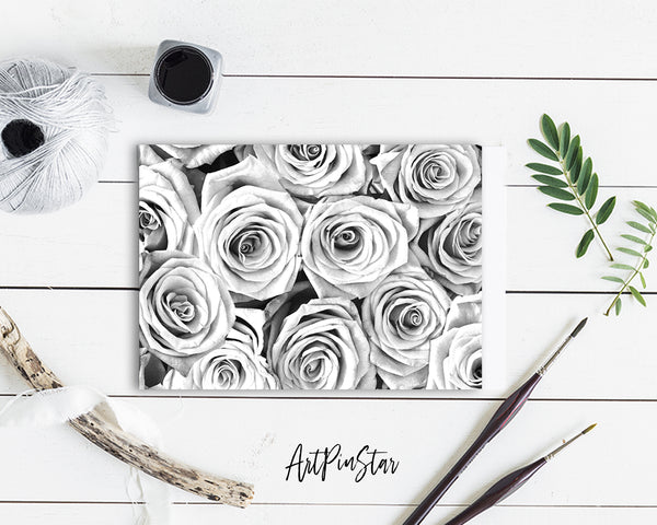 Roses Flower Photo Art Customized Gift Cards