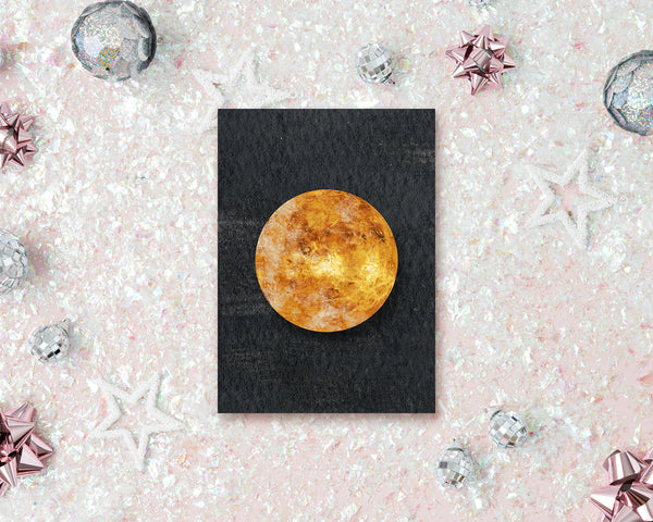 Venus Planet Solar System Customizable Greeting Card