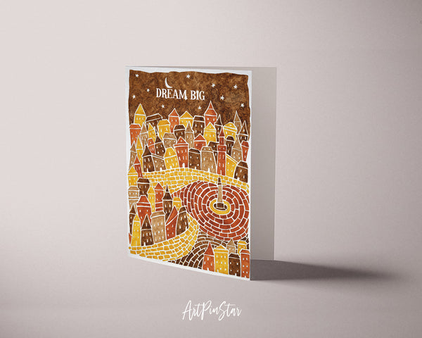 Dream Big Artwork Greeting Cards Personalized Art Prints Posters