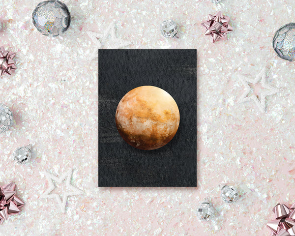 Mars Planet Solar System Customizable Greeting Card