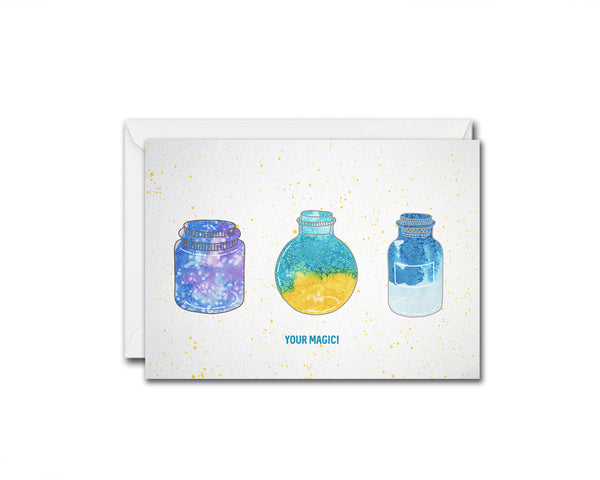 Your Magic Science Quote Customized Greeting Cards