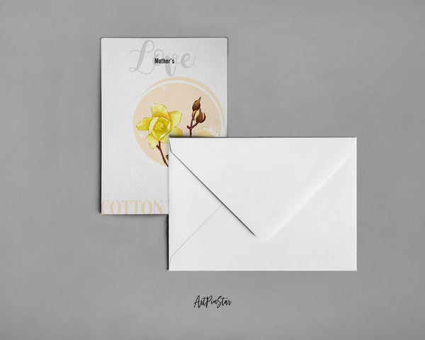 Cotton Flower Meanings Symbolism Customized Gift Cards