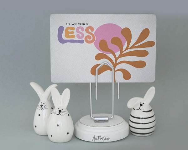 All you nedd is less Flower Quote Customized Gift Cards