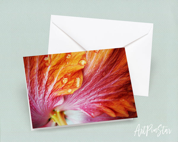Hibiscus Flower Photo Art Customized Gift Cards