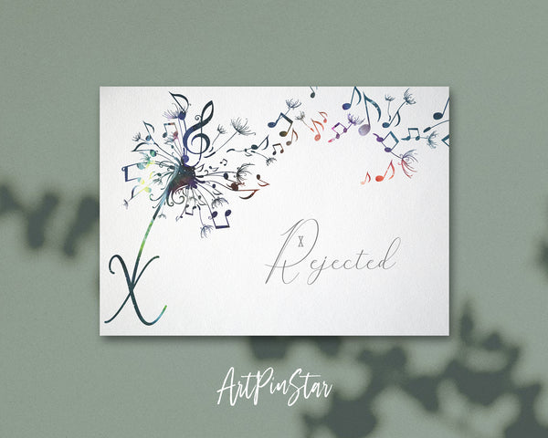 Inspiring Music Quote Letter X Symbol X Rejected