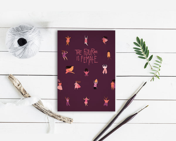 The future is female Women Empowerment Customizable Greeting Card