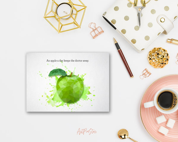 An apple a day keeps the doctor away Food Customized Gift Cards