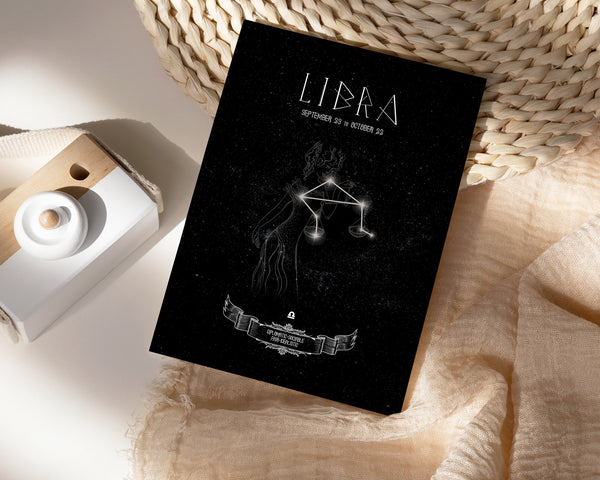 Astrology Libra Prediction Yearly Art Horoscope Customized Gift Cards