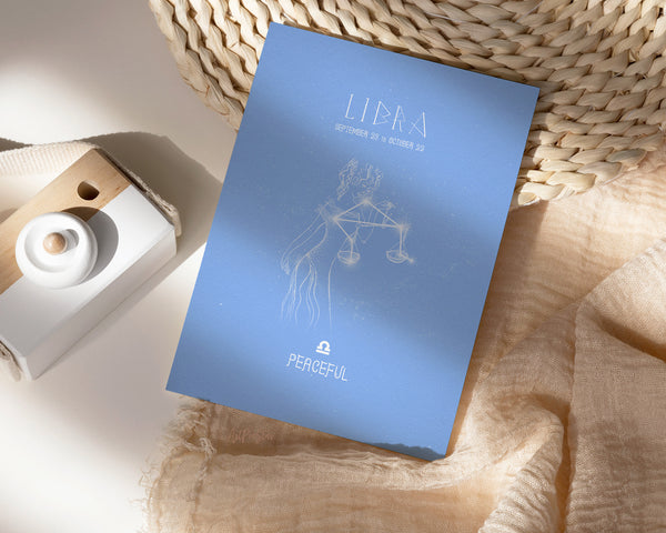 Astrology Libra Prediction Yearly Horoscope Art Customized Gift Cards