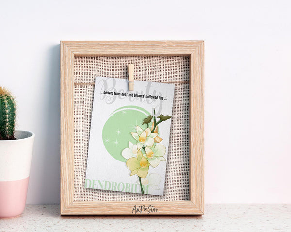 Dendrobium Flower Meanings Symbolism Customized Gift Cards