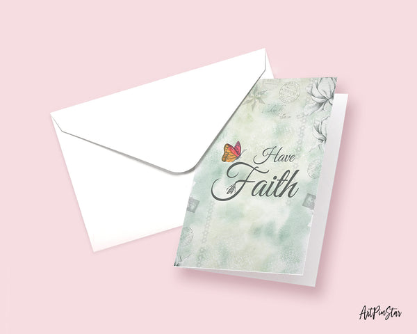 Have Faith Bible Verses Quote Customized Greeting Cards