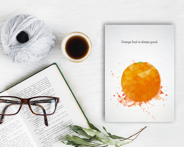 Orange fruit is always good Food Customized Gift Cards