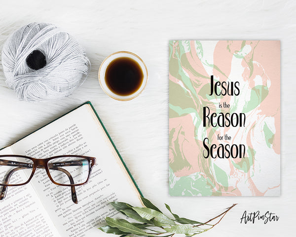 Jesus is the reason for the season Bible Verse Customized Greeting Card