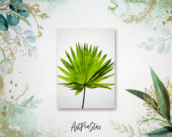 Green Palm Leaf Botanical Garden Customized Greeting Card