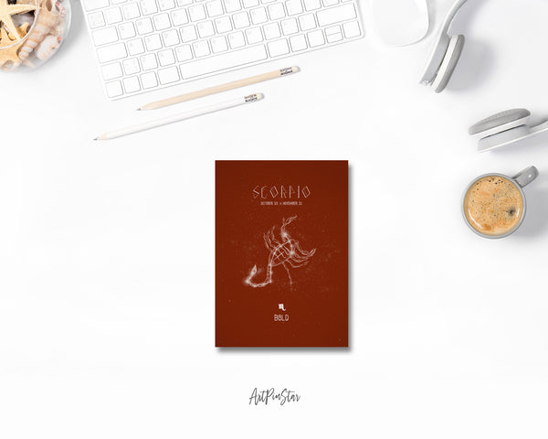 Astrology Scorpio Prediction Yearly Horoscope Art Customized Gift Cards