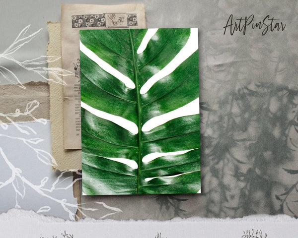 Tropical Palm Leaf Botanical Garden Customized Greeting Card