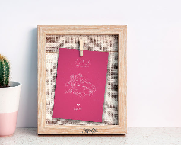 Astrology Aries Prediction Yearly Horoscope Art Customized Gift Cards