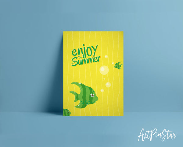 Enjoy the summer Fish Animal Greeting Cards