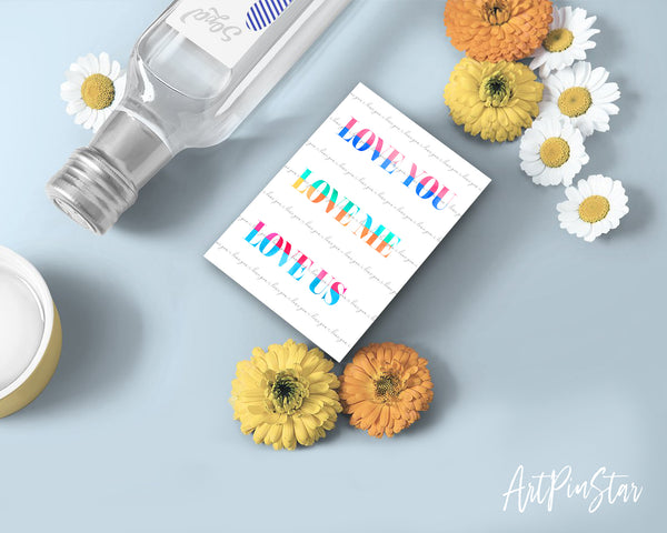 Love you love me love us Joan Jett Happiness Quote Customized Greeting Cards