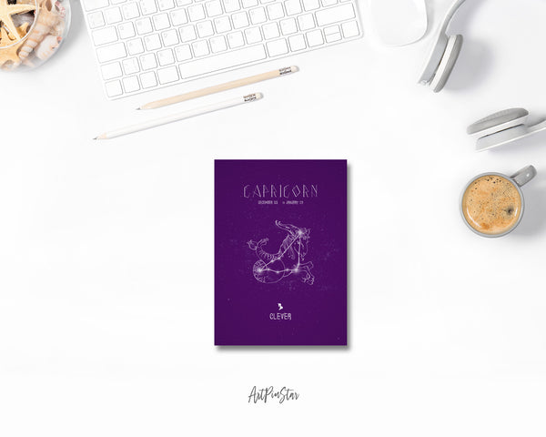Astrology Capricorn Prediction Yearly Horoscope Art Customized Gift Cards