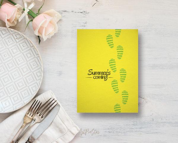 Summer's Coming Food Customized Gift Cards